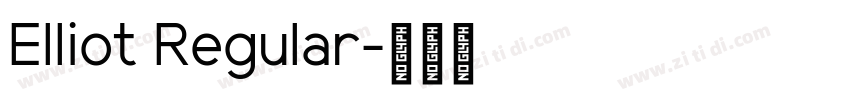 Elliot Regular字体转换